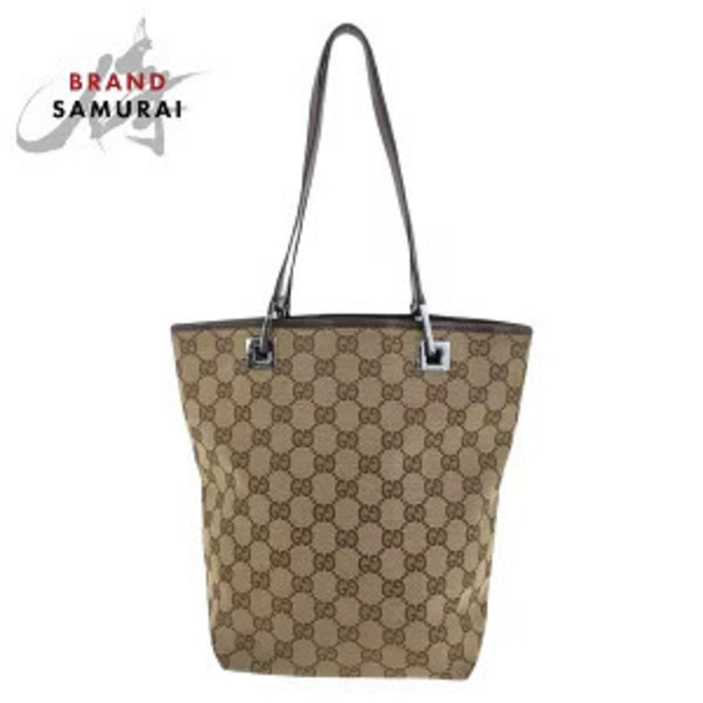 Gucci Beige Brown GG Canvas Tote Bag Shoulder